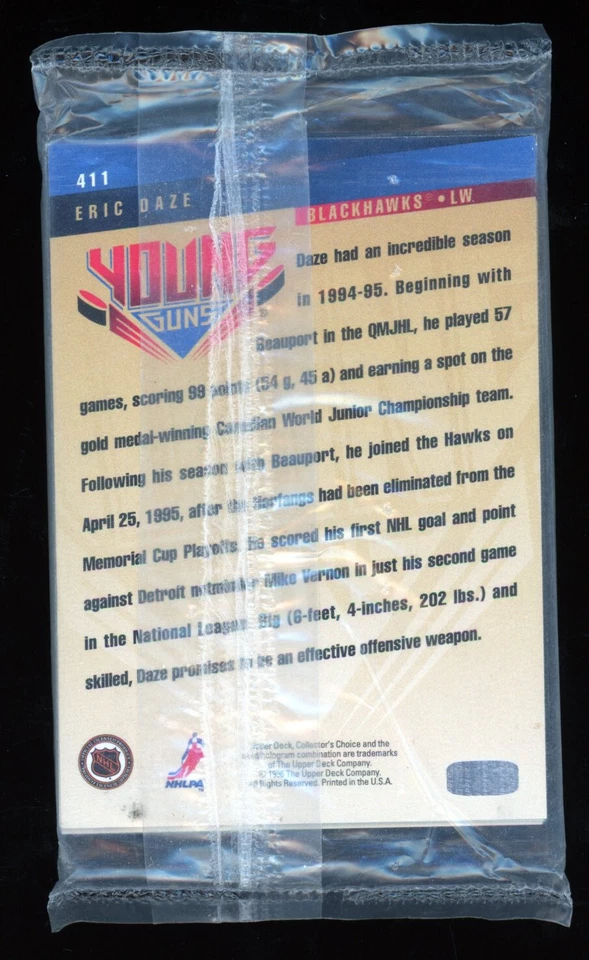 1995 Upper Deck "Young Guns" Juego de 15 cartas ALFREDSSON novato Koivu radiocontrol sellado Foto 2 de 2