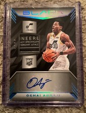 2022-2023 PANINI BLACK OCHAI AGBAJI ROOKIE PATCH AUTO LAUNDRY TAG #1/1 #RMA-OCA