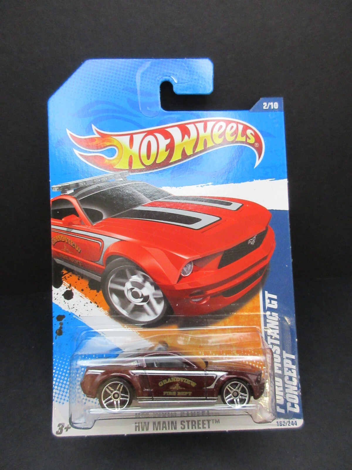 2011 HW MAIN STREET Hot Wheels FORD MUSTANG GT CONCEPT #162 (M)