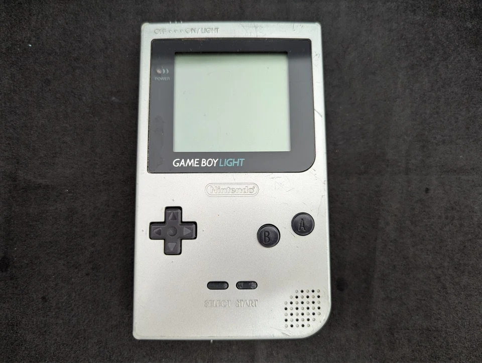 B587 Envío Gratis Nintendo Gameboy Consola de Bolsillo Plateada GB Japón RARO X Foto 3 de 4