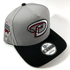 New Era AZ Diamondbacks Exclusive Grey Black Red 9FIFTY A-Frame Snapback Hat Cap