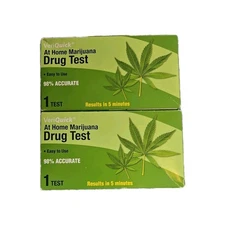SET OF 2 DRUG TEST At Home Marijuana VeriQuick Drug Test Easy to Use