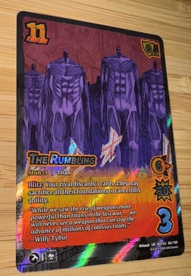 Attack on Titan The Rumbling UniVersus AOT TCG Foil 80/189 Ultra Rare