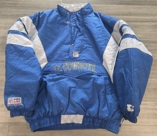VTG 90s Pro Line Dallas Cowboys NFL Authentic STARTER Jacket Heavy Blue Men's XL