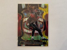 Benjamin Morrison 2025 Panini Select Black & Gold Shock Prizm Concourse Rookie