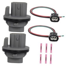 2 Set Front Turn Signal Light Lamp Bulb Socket Connector Wiring Plug Pigtail