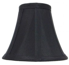 Mestar Decor Mini Bell Candelabra Lamp Shade For Chandelier Clip On Black