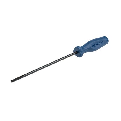 Wright Tool 9124 Slotted Screwdriver, 3-Flute Handle, Round Shank, 1/4'', 10-1/4''