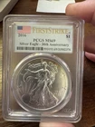A 2016 30th Anniversary American Silver Eagle PCGS MS69 First Strike Flag Label