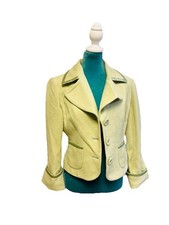 bebe Women s Y2K Cropped Blazer Wool Angora P...