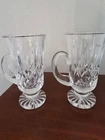 Vintage 1960s Waterford Crystal LISMORE IRISH COFFEE  MUG PAIR