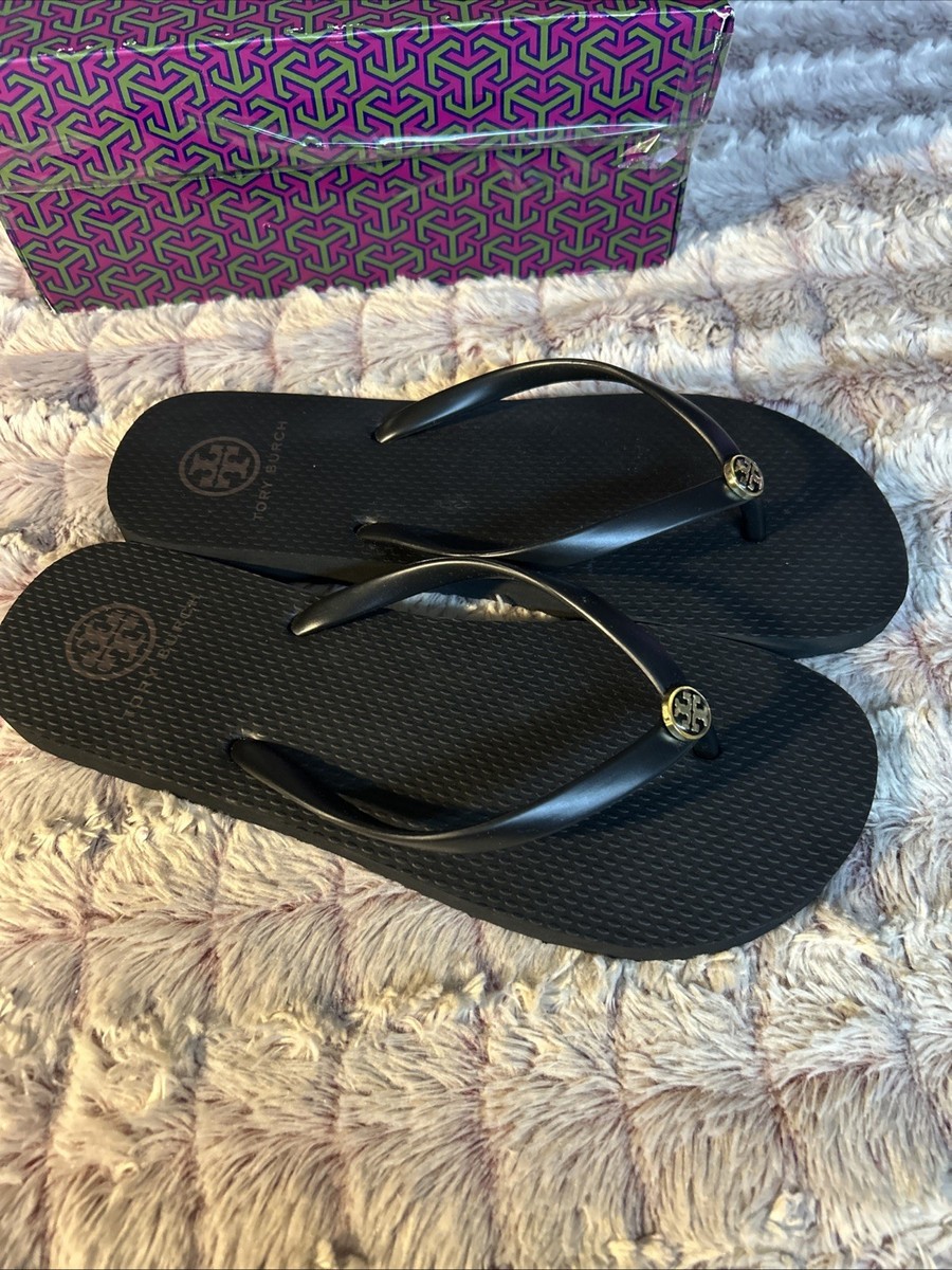 Tory Burch Womens Black Flip Flop Size 5 | eBay