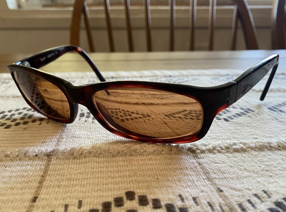Vintage Folding Y2K Sunglasses Tortoise Shell Amber Brown Frames Made in France Square Vintage Sunglasses for sale | eBay main image 2