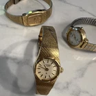 LOT OF THREE WOMENS WATCHES --- VINTAGE SEIKO, CARRIAGE AND CITIZEN --- AS IS