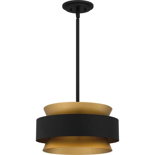 Quoizel QP5570 3 Light 15"W Multi Light Pendant - Black - Picture 9 of 9