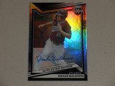 2022 Panini Elite Extra Edition Autograph Auto #96 Drake Baldwin