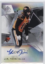 2021 SP Game Used Edition CFL Auto JR Tavai #A-JT Auto 0q3