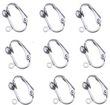 20Pack Clip On Earring Converters Earring Backs Parts Components Findings