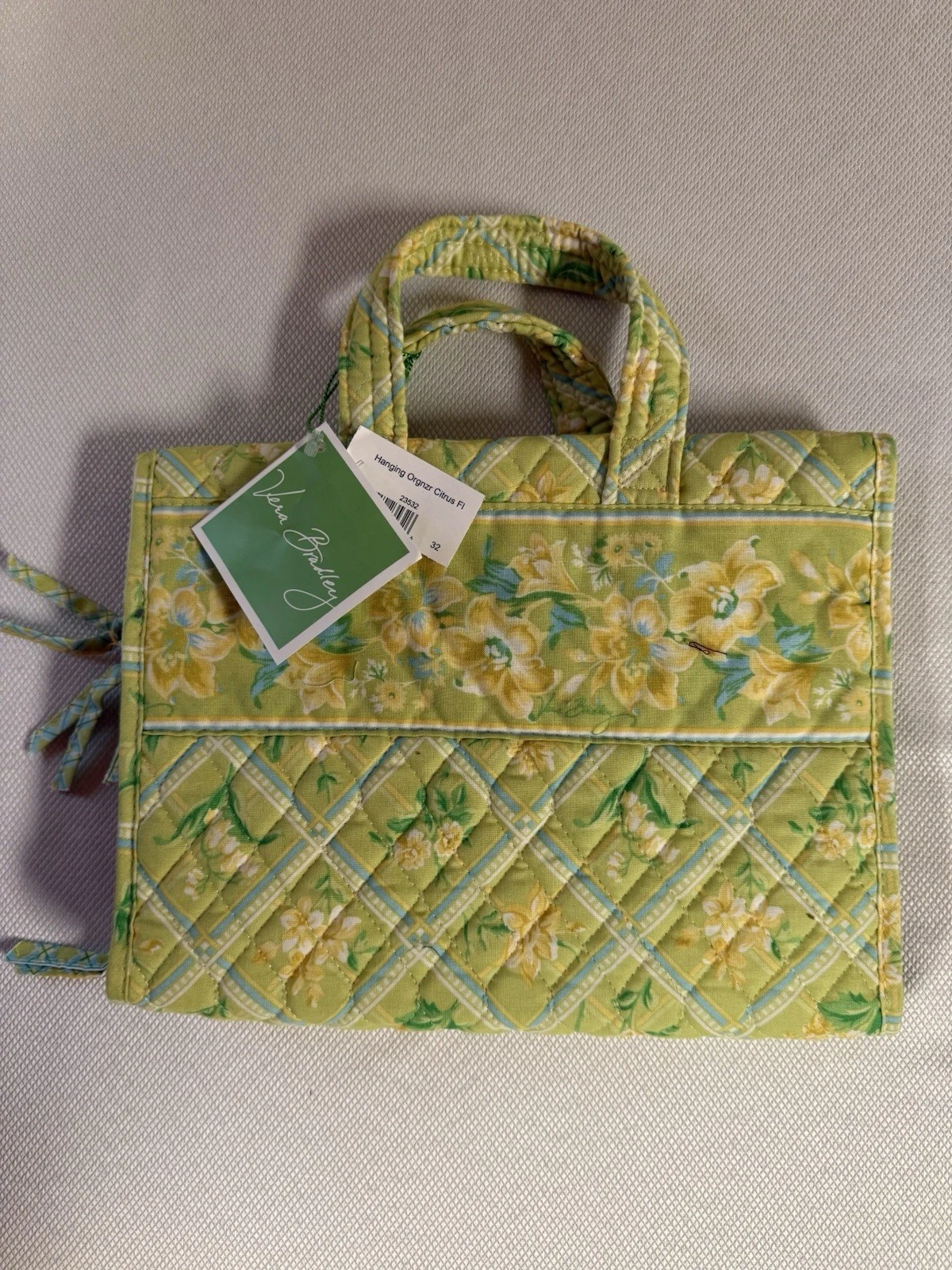 Vera Bradley Citrus Floral Hanging Organizer Cosmetics/Jewelry/Toiletries NWT