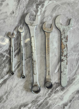 Lot 5 Metric Combo Wrench 7mm 15mm 17mm 27mm 5mm - Usa Vintage Used Lot 5 Metric Combo Wrench 7mm 15mm 17mm 27mm 5mm - Usa Vintage Used