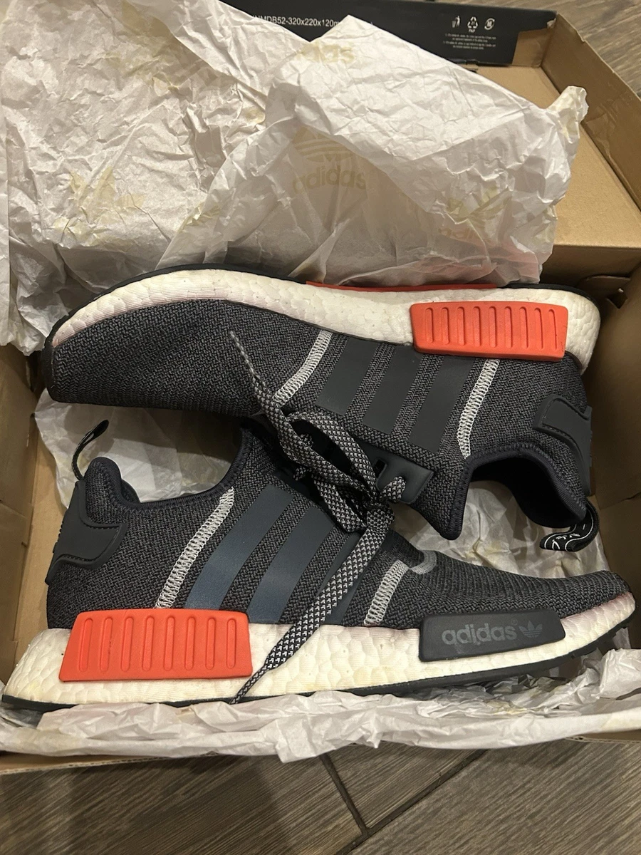 Adidas NMD_R1 Grey Solar Orange for sale | eBay