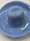 Jeannette Blue Delphite Milkglass Cowboy Hat Trinket Dish Ashtray Or Candy Dish