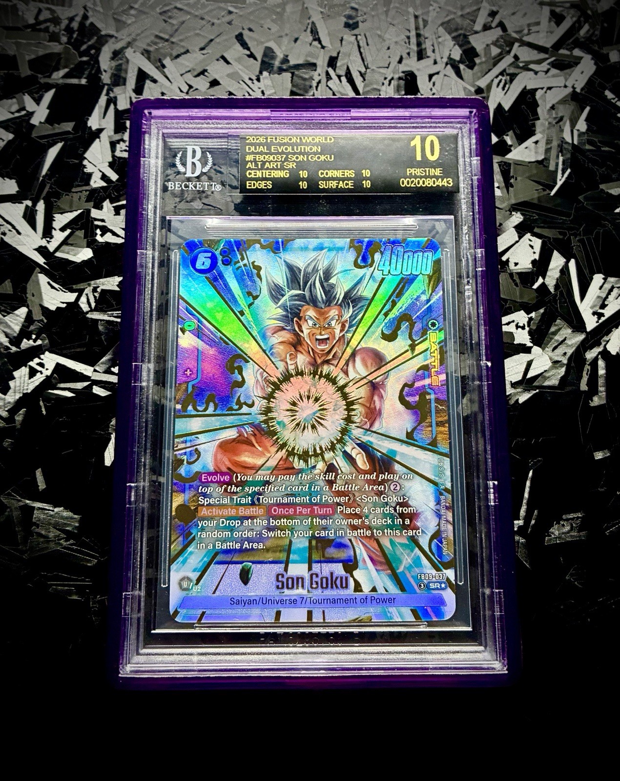 BGS 10 Black Label Son Goku SR Alt Art FB09-037 Dragon Ball UI