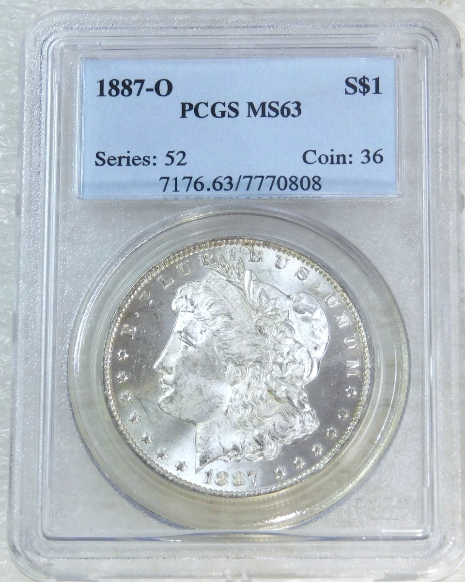 MS 63 Graded 1887 Year Morgan US Dollars (1878-1921) for sale | eBay