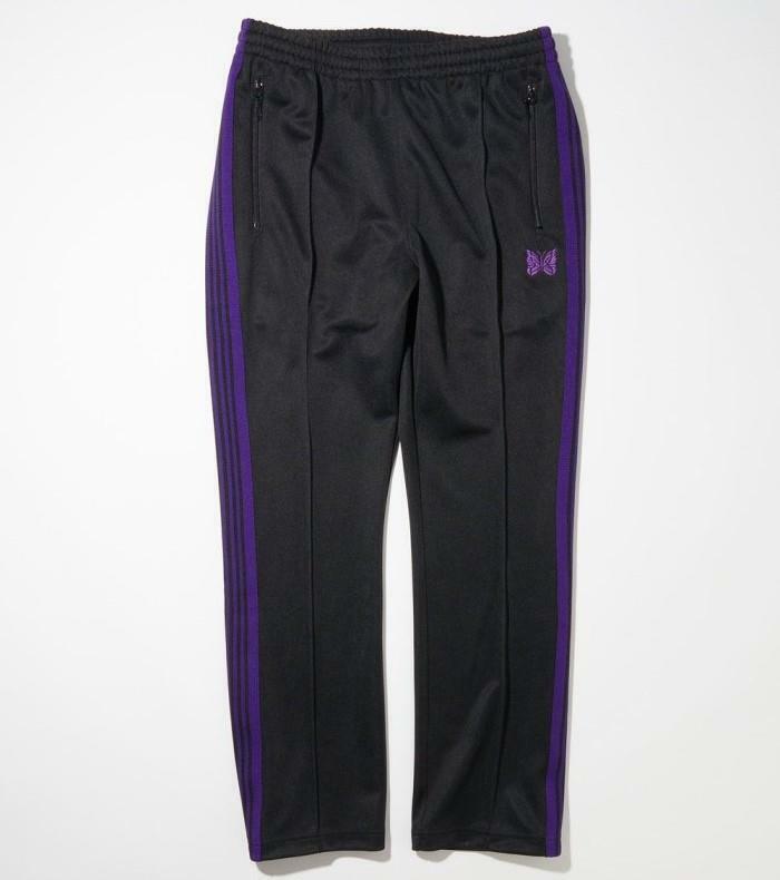 Needles Narrow Track pant poly smooth FREAK'S Exclusive Nepenthes black  purple