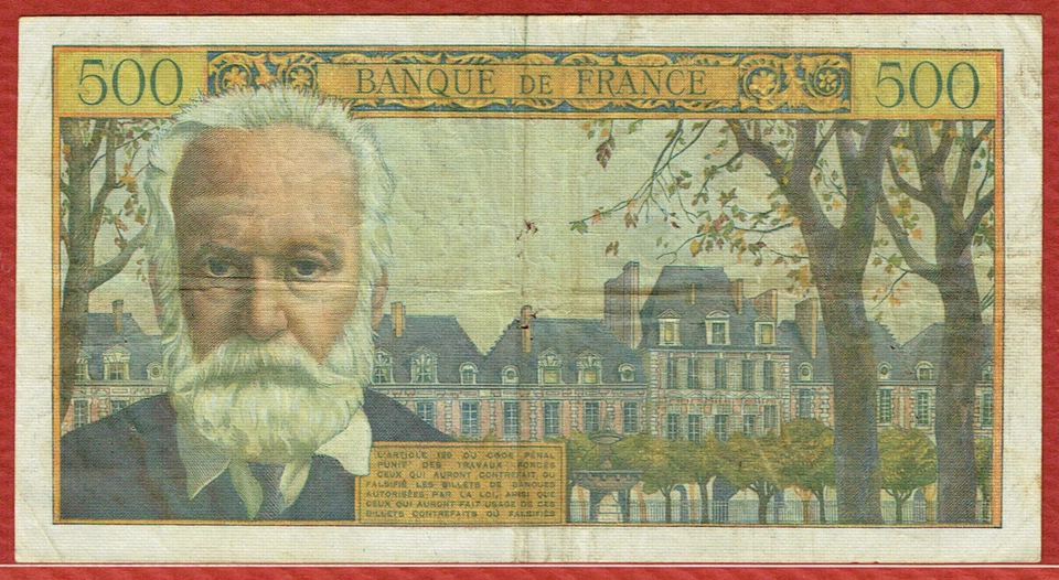 FRANCE 12.2.1959 5 NOUVEAUX FRANCS OVERPRINT ON 500 FRANCS (PICK#137b) PMG VF 30 - Image 4 of 4