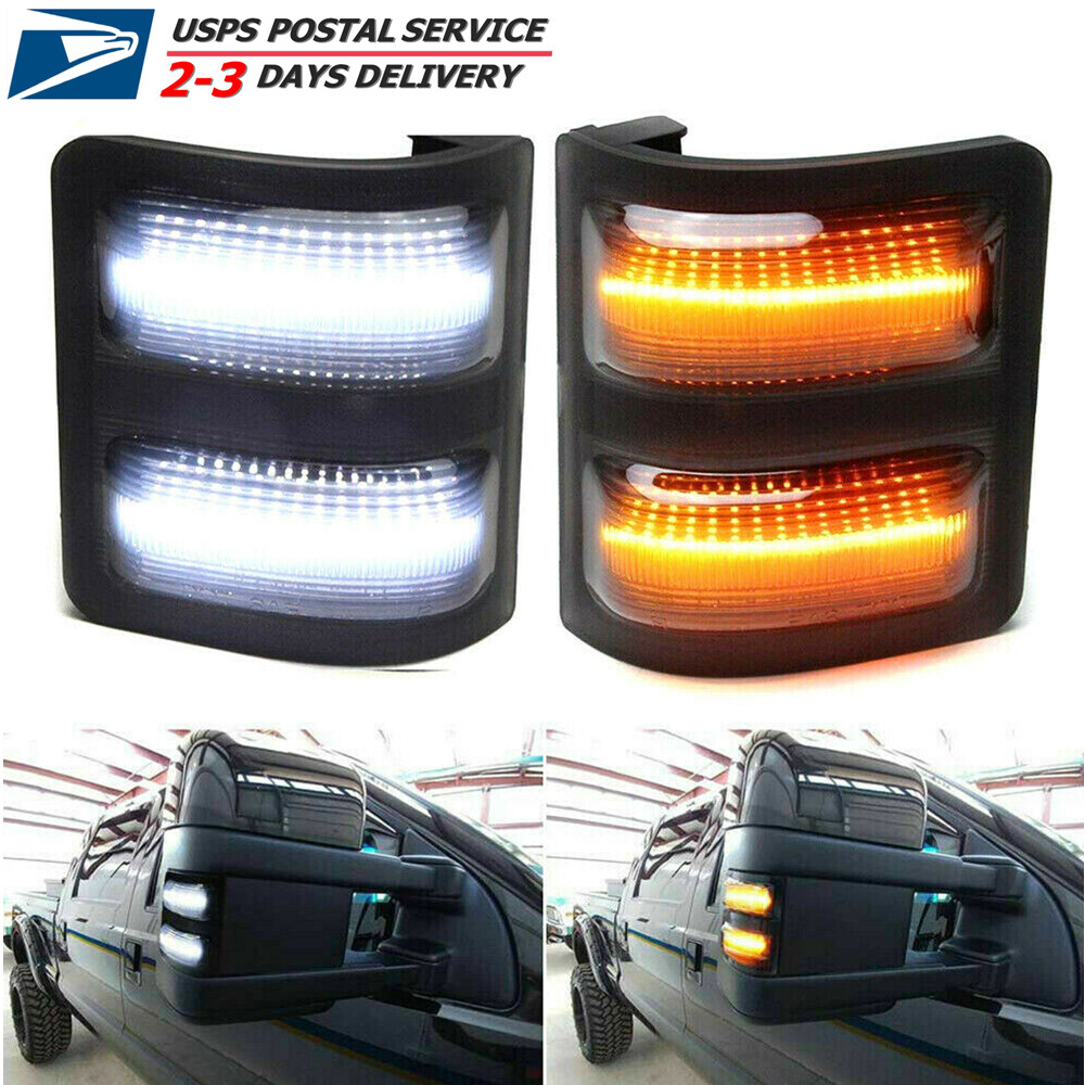 Doal Color Switchback LED Side Mirror Marker Lights Smoked For Ford F250 0816 eBay