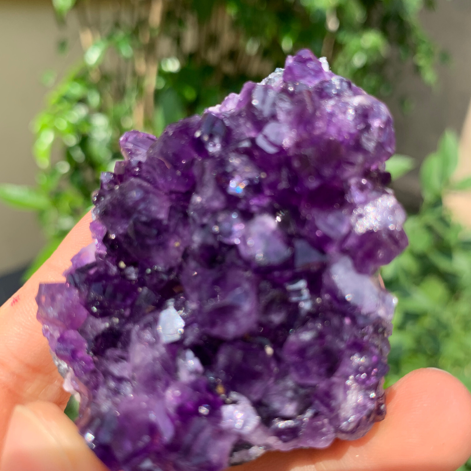 Natural Amethyst Geode Mineral Specimen 117g Crystal Quartz Energy Decor