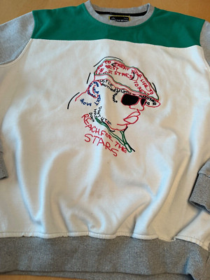 BEAR THE BEAMS NOTORIOUS BIG EMBROIDERED SWEATSHIRT MENS SZ S