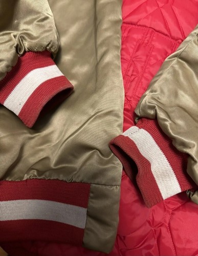 Vintage Kreide Linie San Francisco 49ers Starter Style Spellout Jacke XXXL-T - Bild 5 von 9