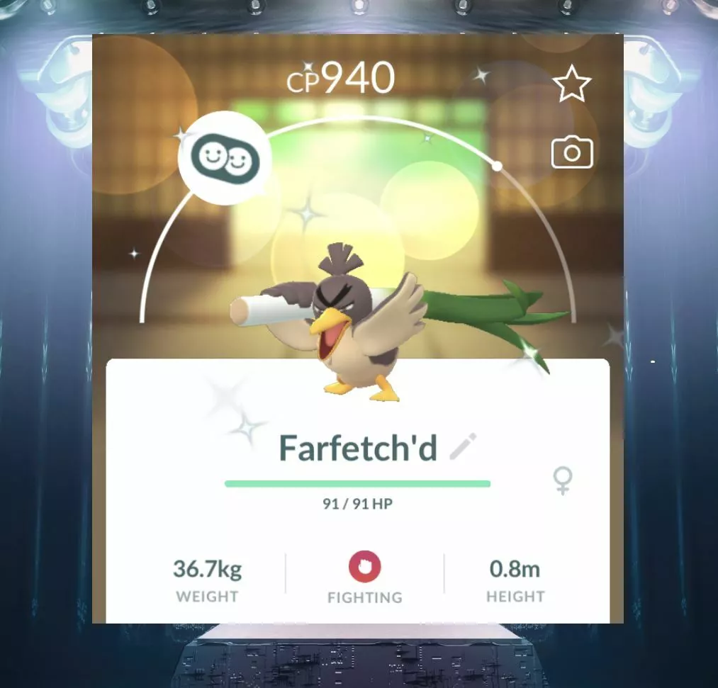 SHINY FARFETCH'D Pokemon Go REGIONAL, Video Gaming, Gaming