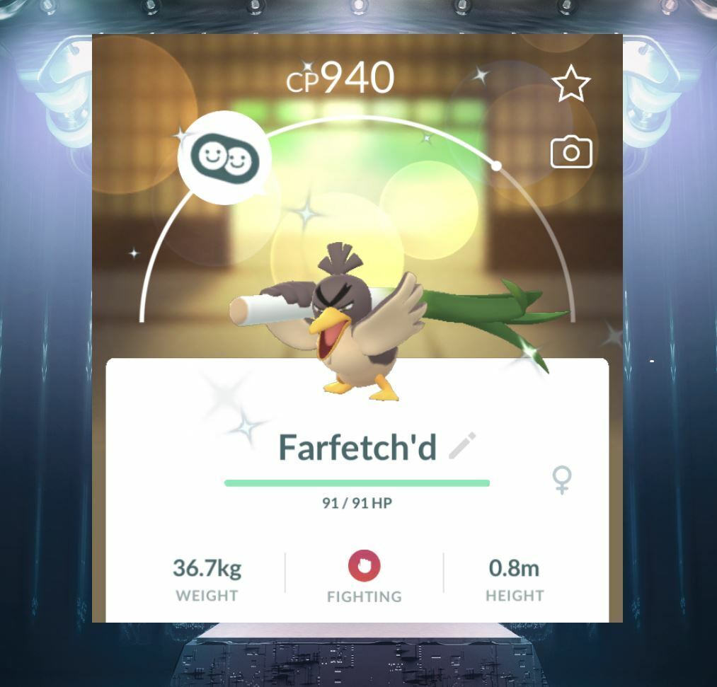 Shiny Farfetch'd : r/PokemonGoMystic