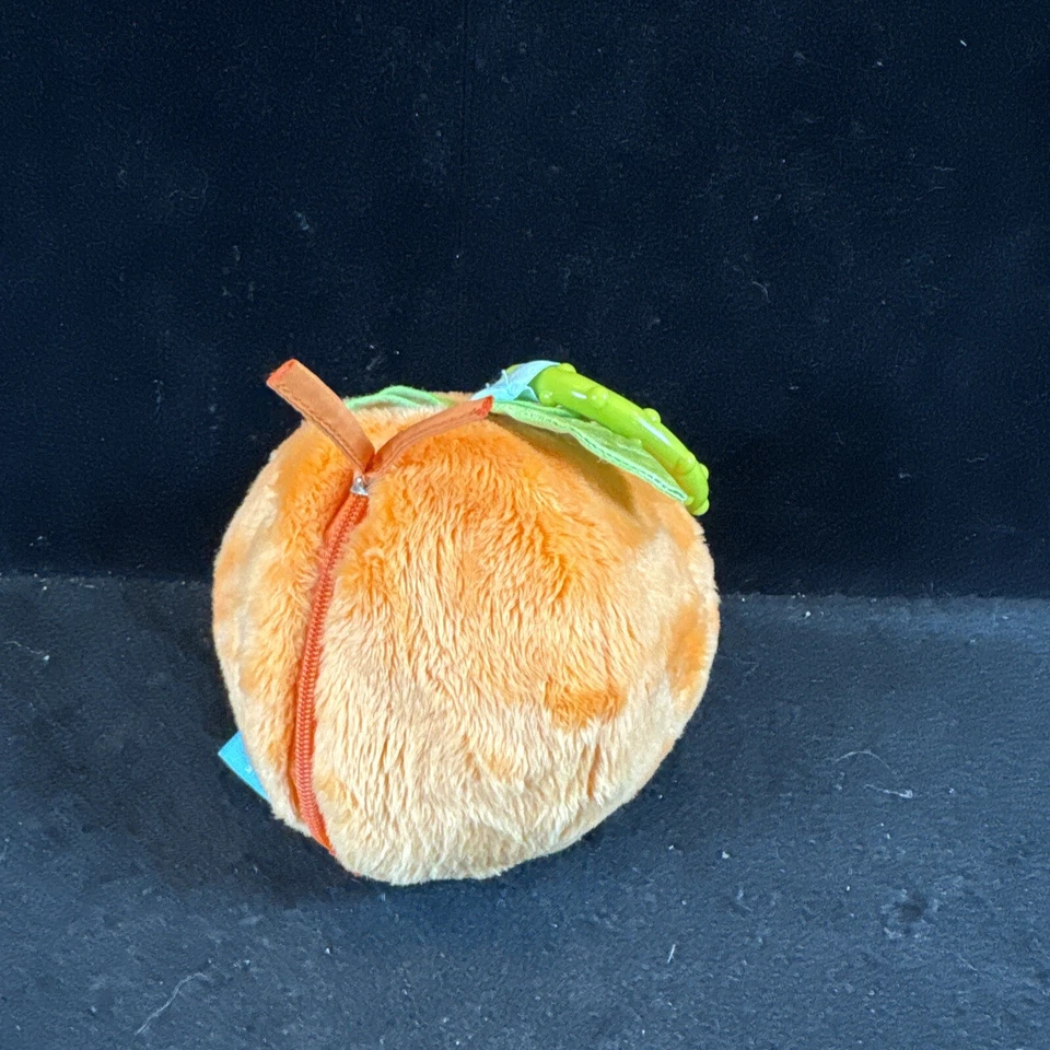 Manhattan Toy Co Developmental Orange  Baby Slices 4" Plush Stuffed Fruit - Image 2 of 4