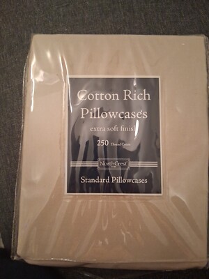 Cotton Rich 250 Thread Count Pillowcases (2 Pillowcases)