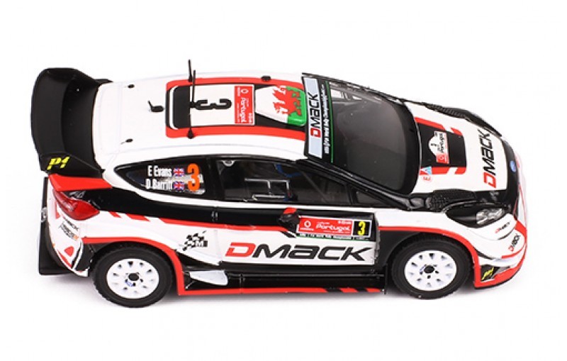 Model Car Scale 1:43 Ford Fiesta M-Sport WRC Evans Rally 2017