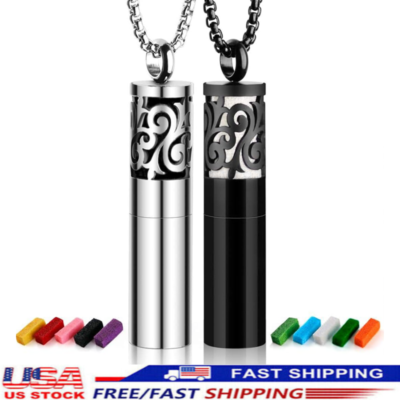 2PCS Aromatherapy Essential Oil Diffuser Necklaces for Women-image