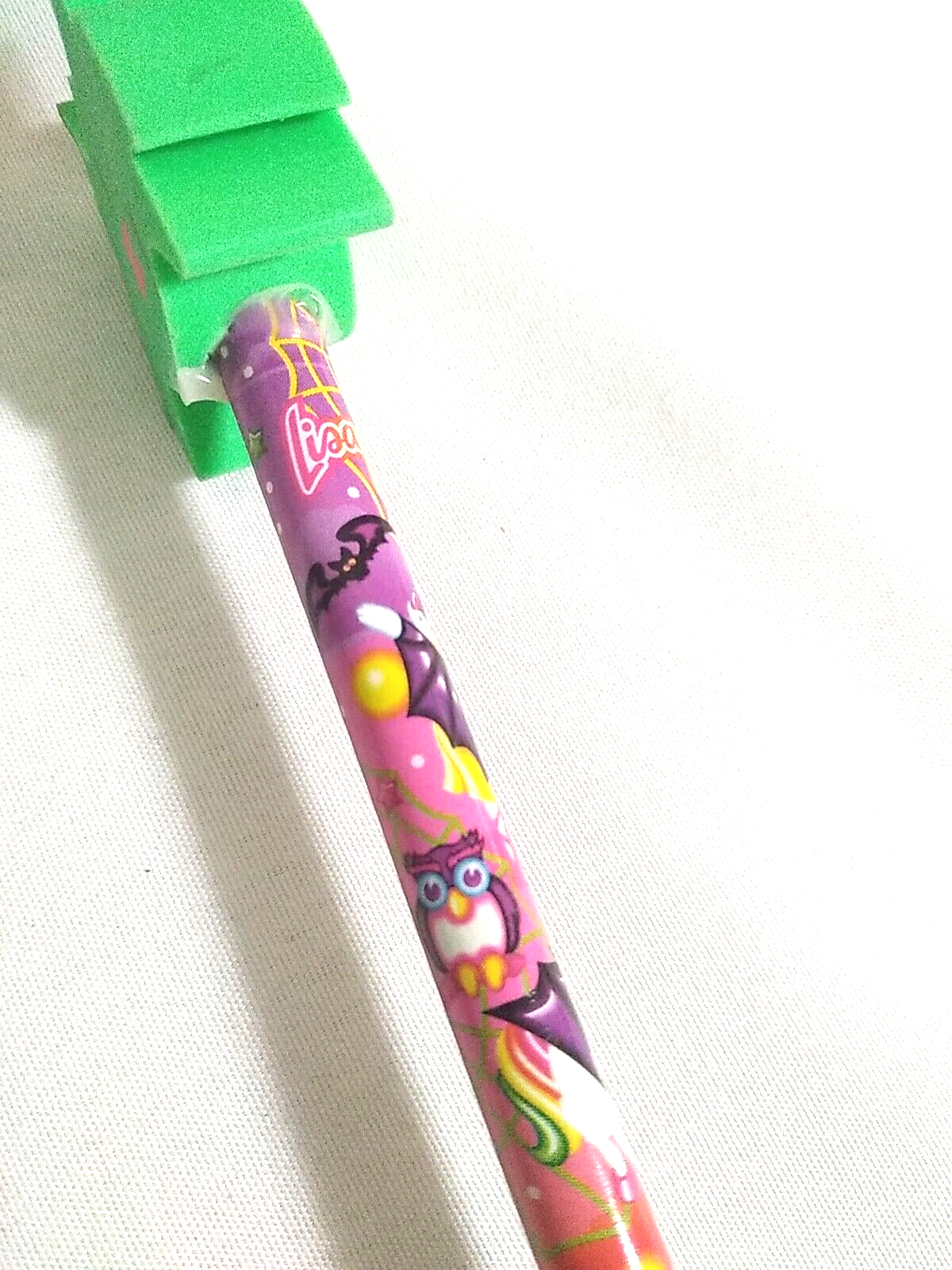 VTG LISA FRANK RARE HALLOWEEN BAT RABBITS UNICORNS OWLS PENCIL & ERASER ...