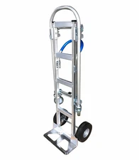 2-in-1 Aluminum Hand Truck Dolly Cart 770 lb Moving Platform Trolley 10" Wheels