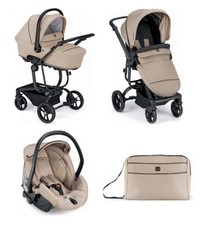 Taski Sport Passeggino Trio 0-22 Kg Carrozzina Seggiolino Auto i-Size Beige Cam