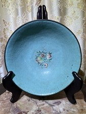 Antique Chinese 19th C. Enamel Bowl with Butterfly and Flower Amazing Design.