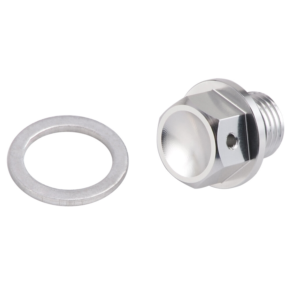 Magnetic CNC Oil Drain Plug For Suzuki Quadsport Z250 Z400 & LTZ Models - Aluminum Anodized