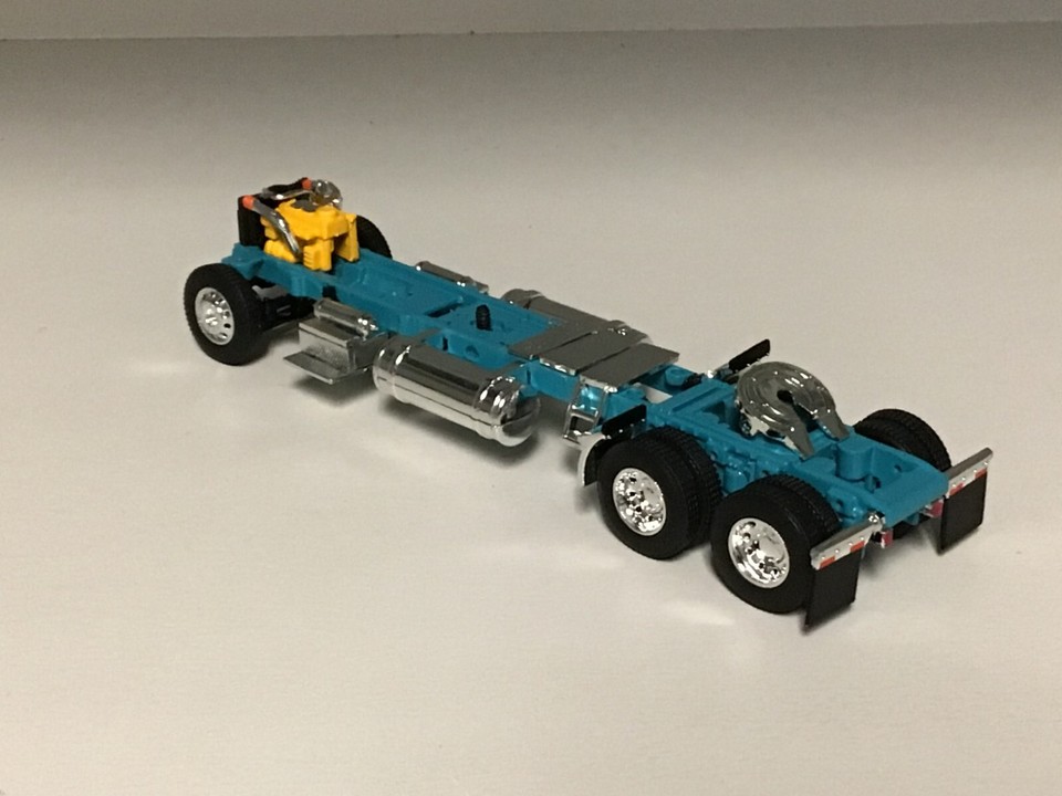 Tráiler A Escala 1/64 Peterbilt 359 Techo Medio Con Remolque Tolva De 3 - Foto 11