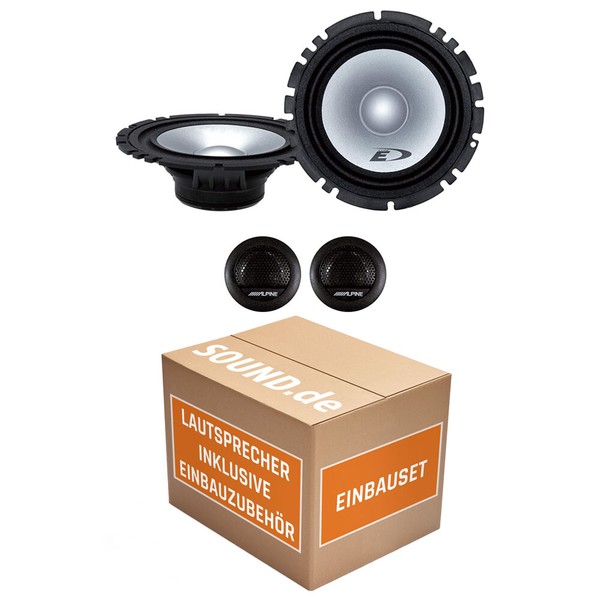 Renault Megane 1 Alpine 2-WEGE Lautsprecher Boxen SET Vorne Front Einbauset NEU-image