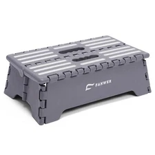 5 inch Portable Folding Step Stool - Safe & Stable Foldable Stepping Stool fo...