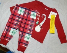 Pajama Set Red Christmas Gymboree 2pc Cotton Gymmies Boy 6-12 month New