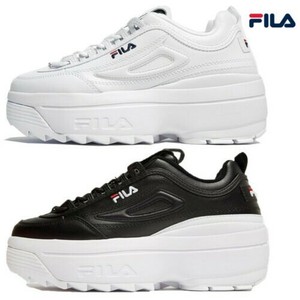 tenis fila plataforma blancos